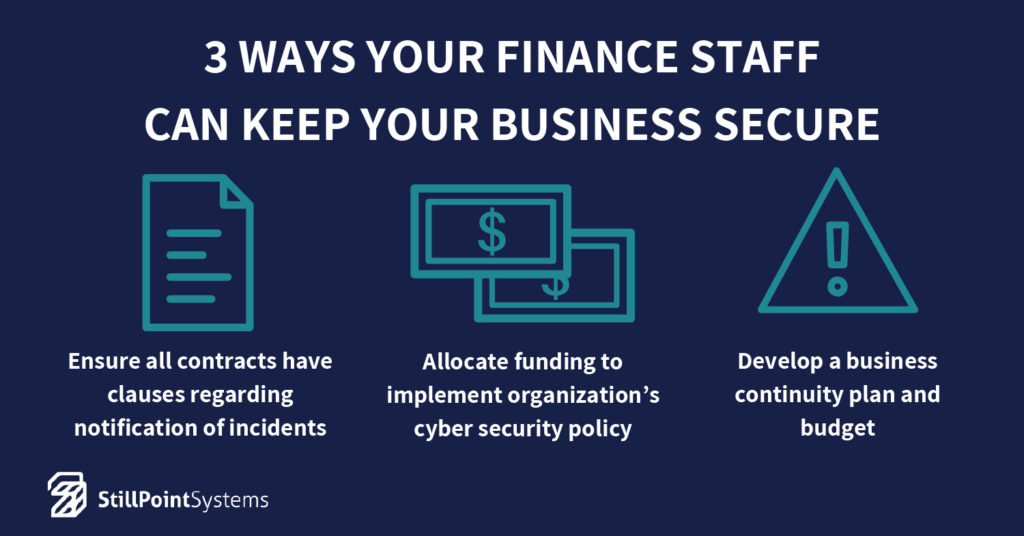 Finance & Administration’s Role in Cyber Security | StillPoint Systems